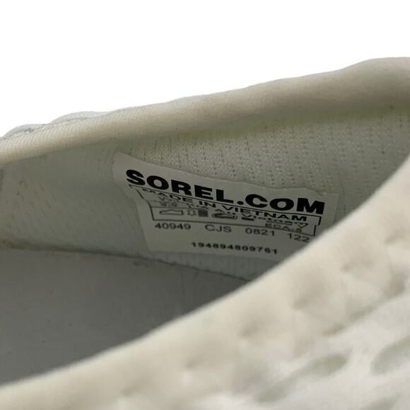 Sorel Kinetic Impact Strap Shoes Women 8.5 Perforated Scalloped Mesh Sneakers - Picture 9 of 9